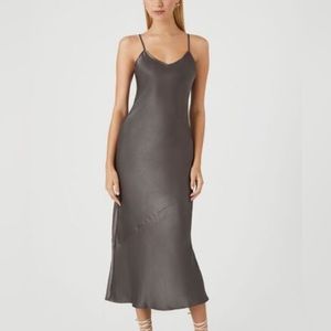 NEW Forever 21 Satin Maxi Slip Dress